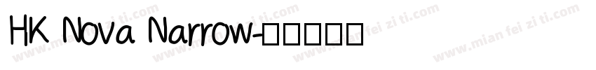 HK Nova Narrow字体转换